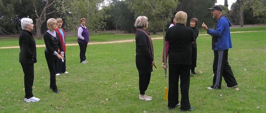 Tai Chi Teacher Student